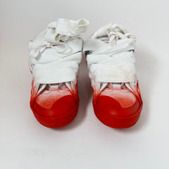 Lanvin White/Red Curb Sneaker Size 42