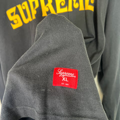Supreme SS25 Black/Yellow Affiliated LS Football Shirt Size XL