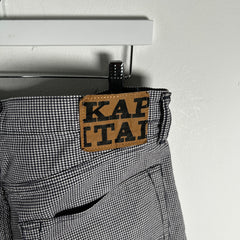 Kapital Blue Houndstooth Shorts Size 36