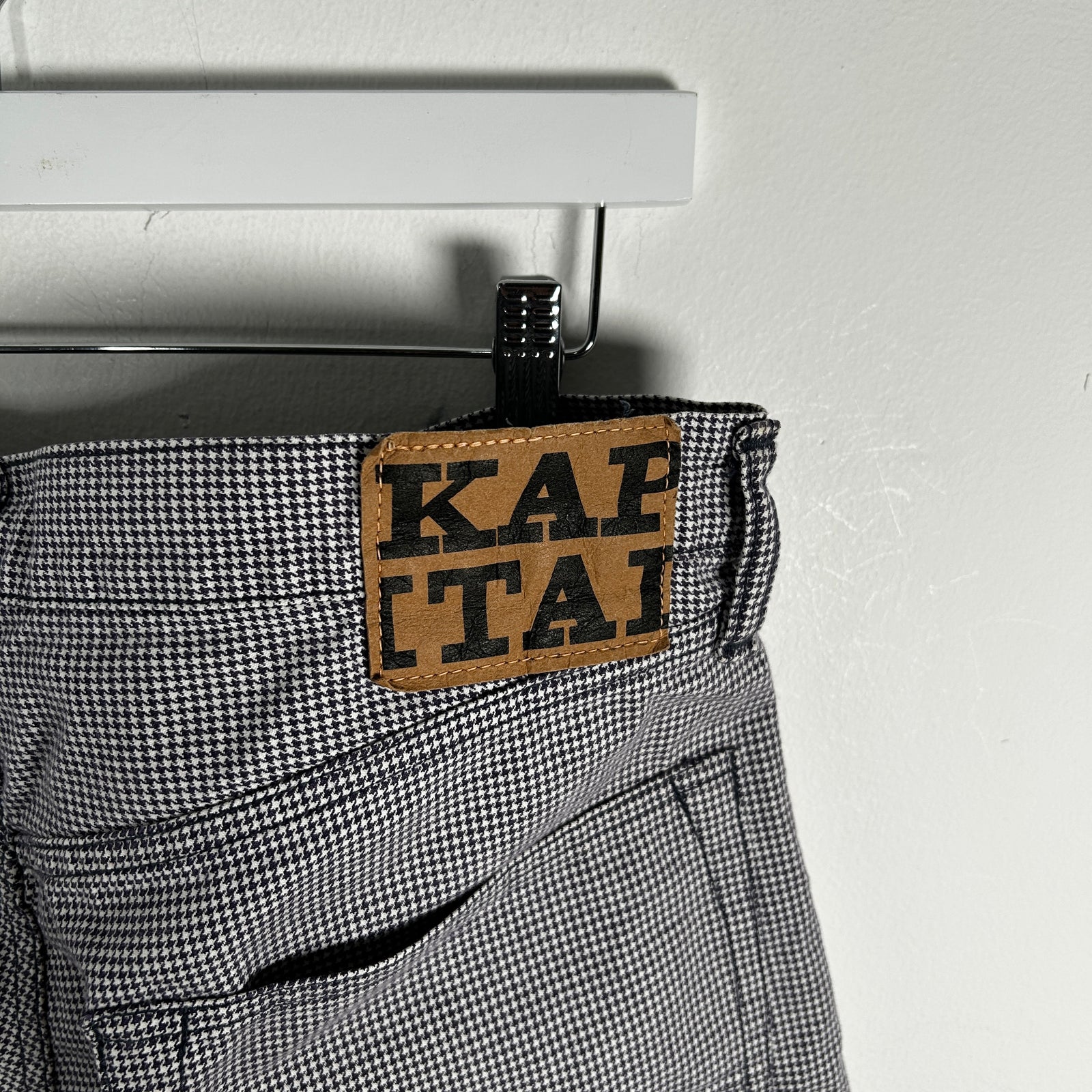 Kapital Blue Houndstooth Shorts Size 36
