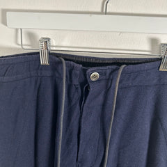 Sacai Navy Sparkle Stripe Shorts Size M