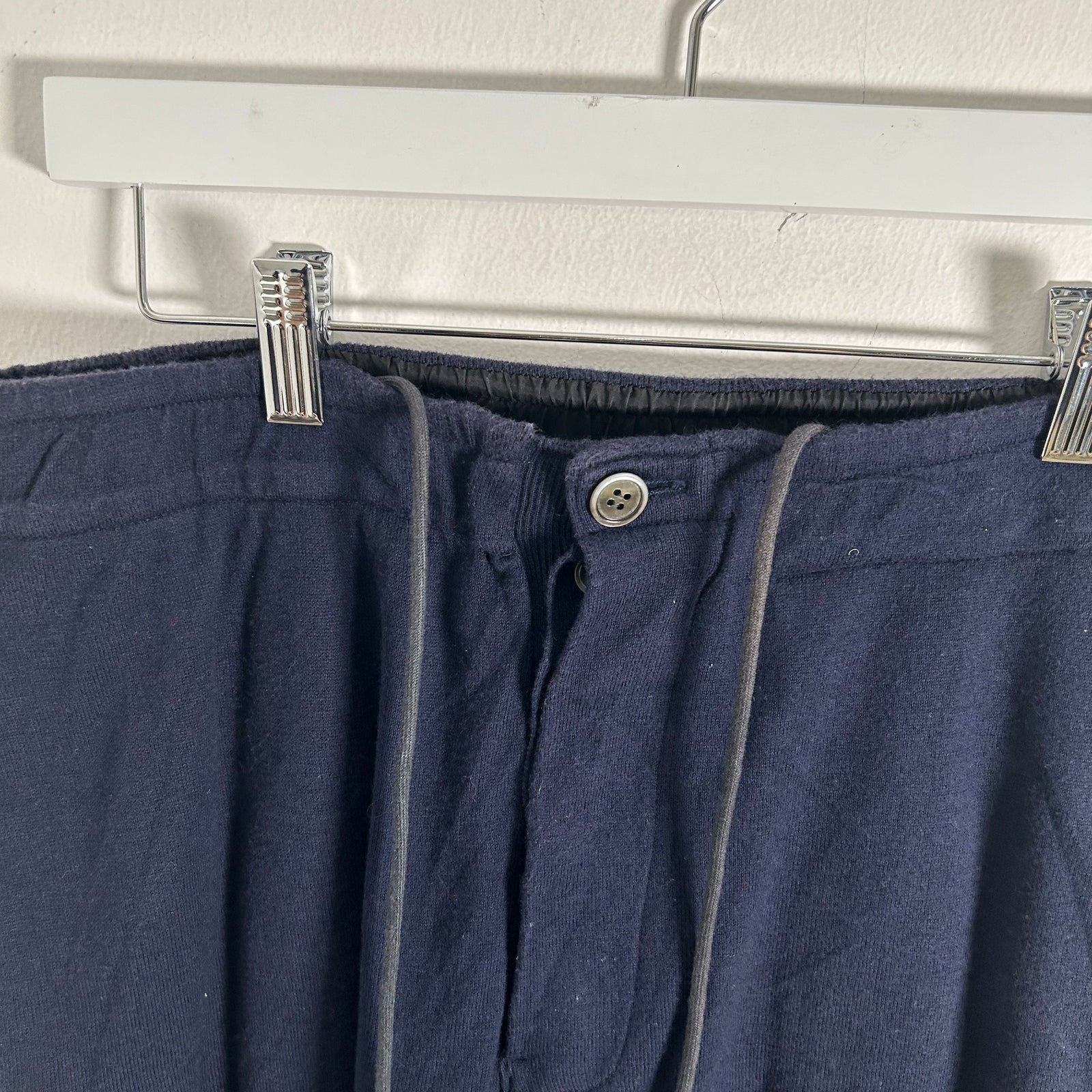 Sacai Navy Sparkle Stripe Shorts Size M