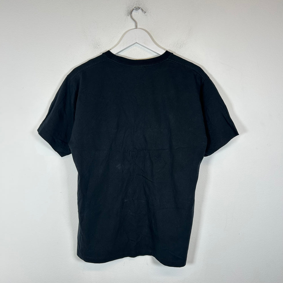 Bape Black Shark Zip Logo T-Shirt Size L