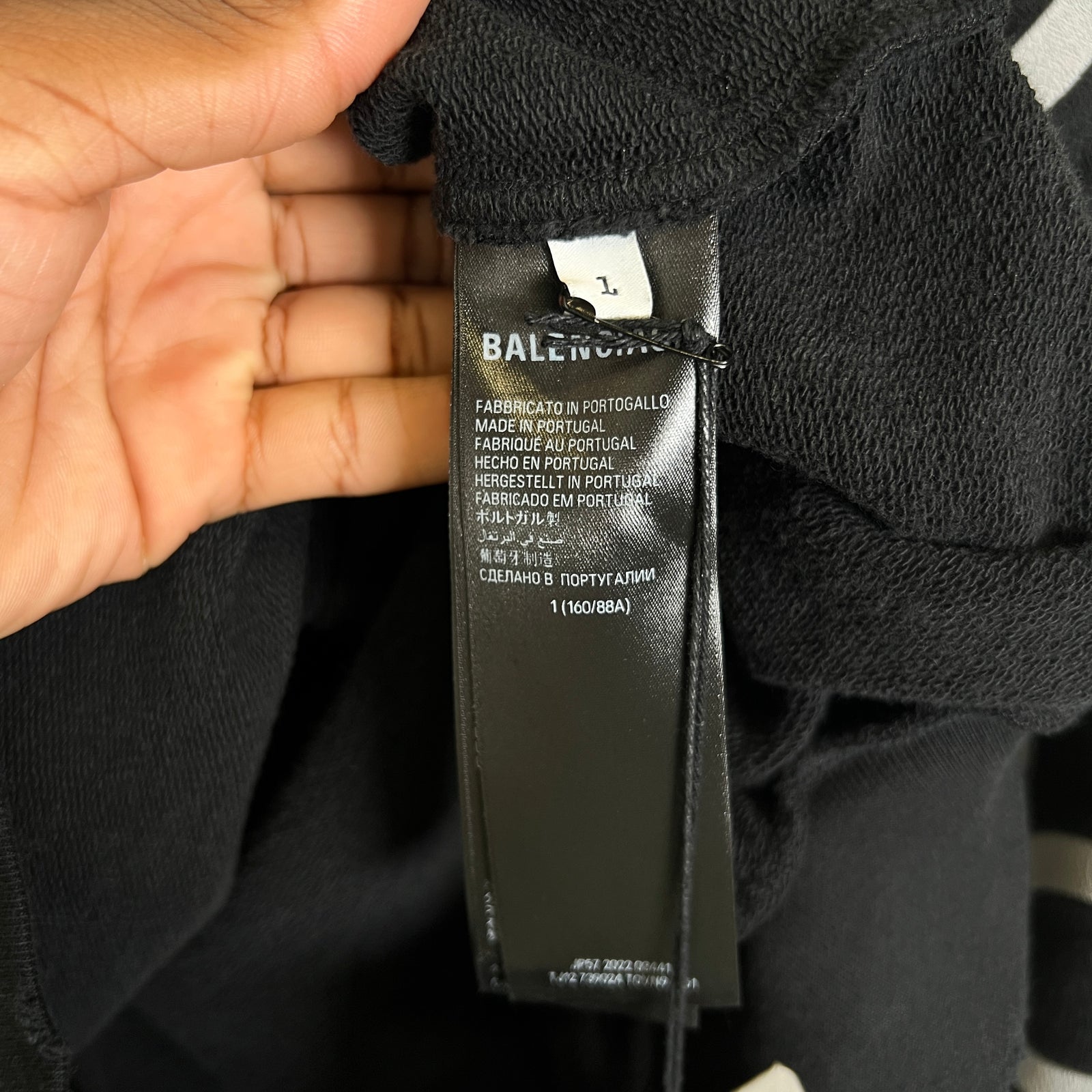 Balenciaga Spell-Out Embroidered Logo Hoodie