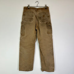Carhartt Tan Thrashed Double Knee Carpenter Pants 002
