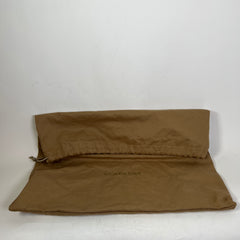 Burberry Tan Calfskin Crest Embossed Small Tote Bag