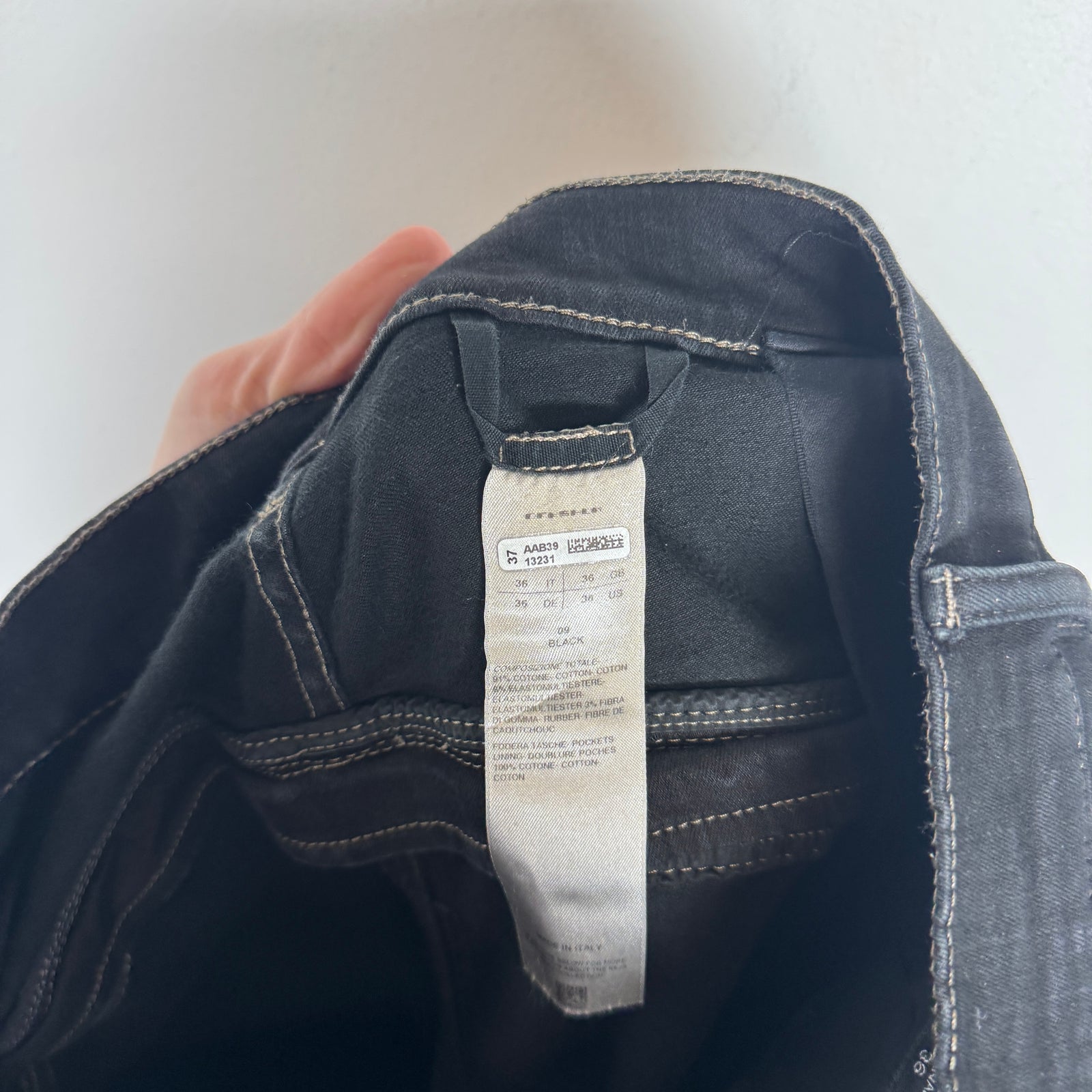 Rick Owens Black Bolan Banana Cut Jeans Size 36
