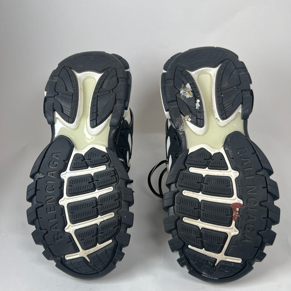 Balenciaga White/Black Hike High-Top Track Sneaker Size 43
