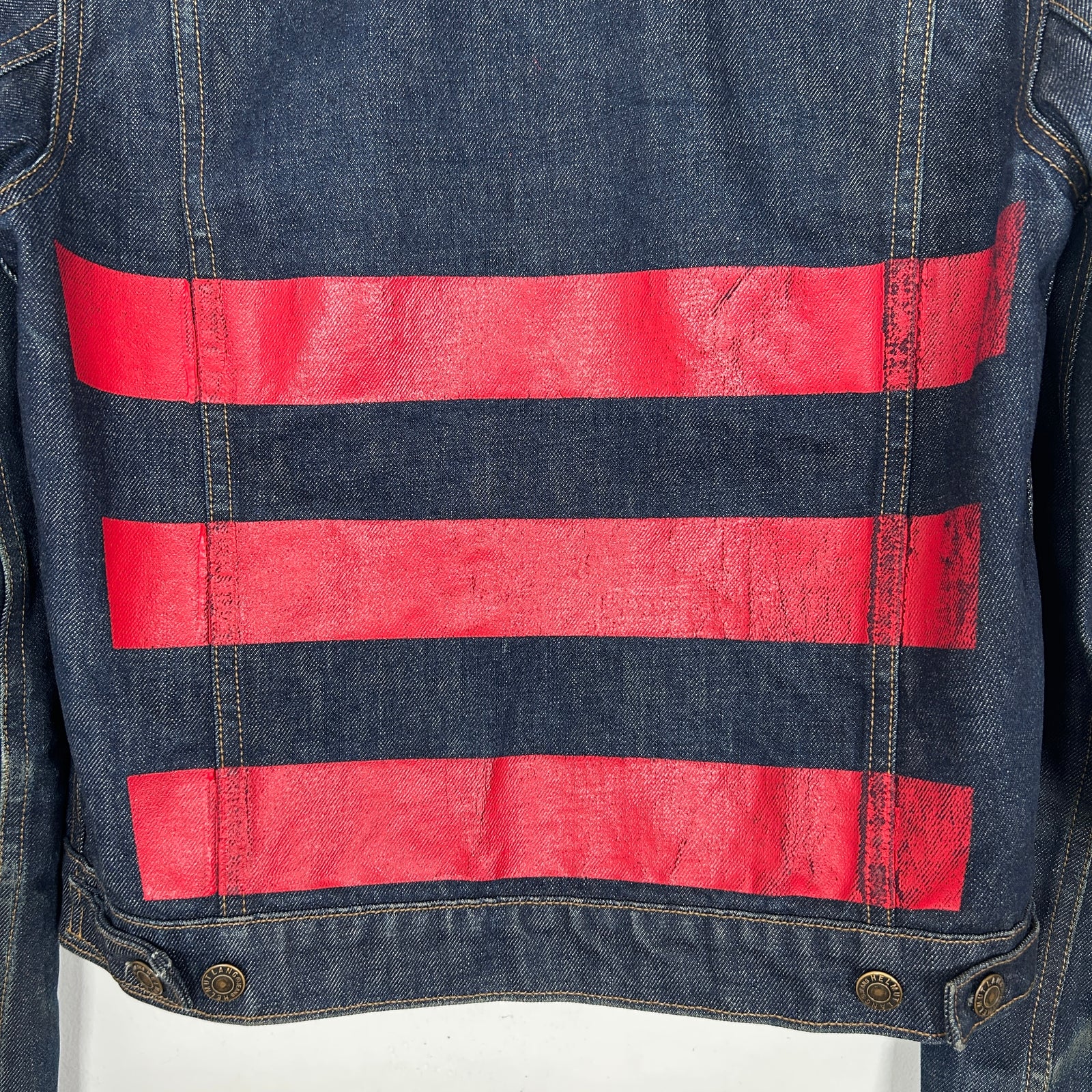 Helmut Lang 3 Stripe Jean Jacket Size S