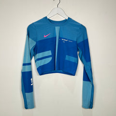 Off-White x Nike Dri-Fit Blue 'Sport' Long-Sleeve Shirt Size M