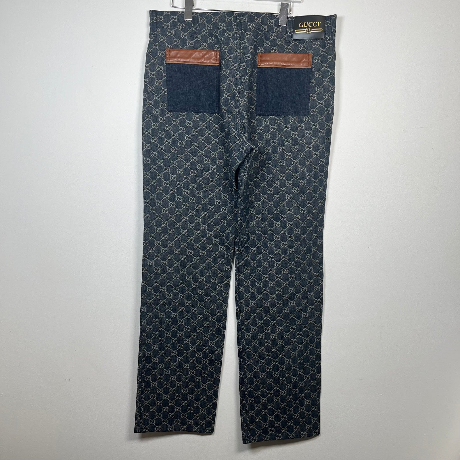 Gucci Indigo GG Denim Jeans Size 40