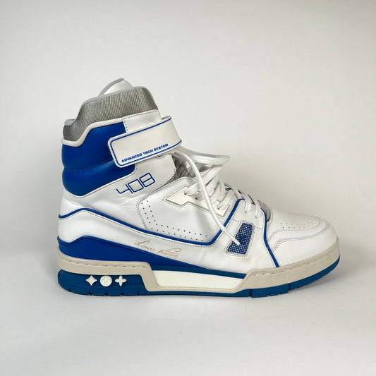 Louis Vuitton Blue High Top Trainers LV 9