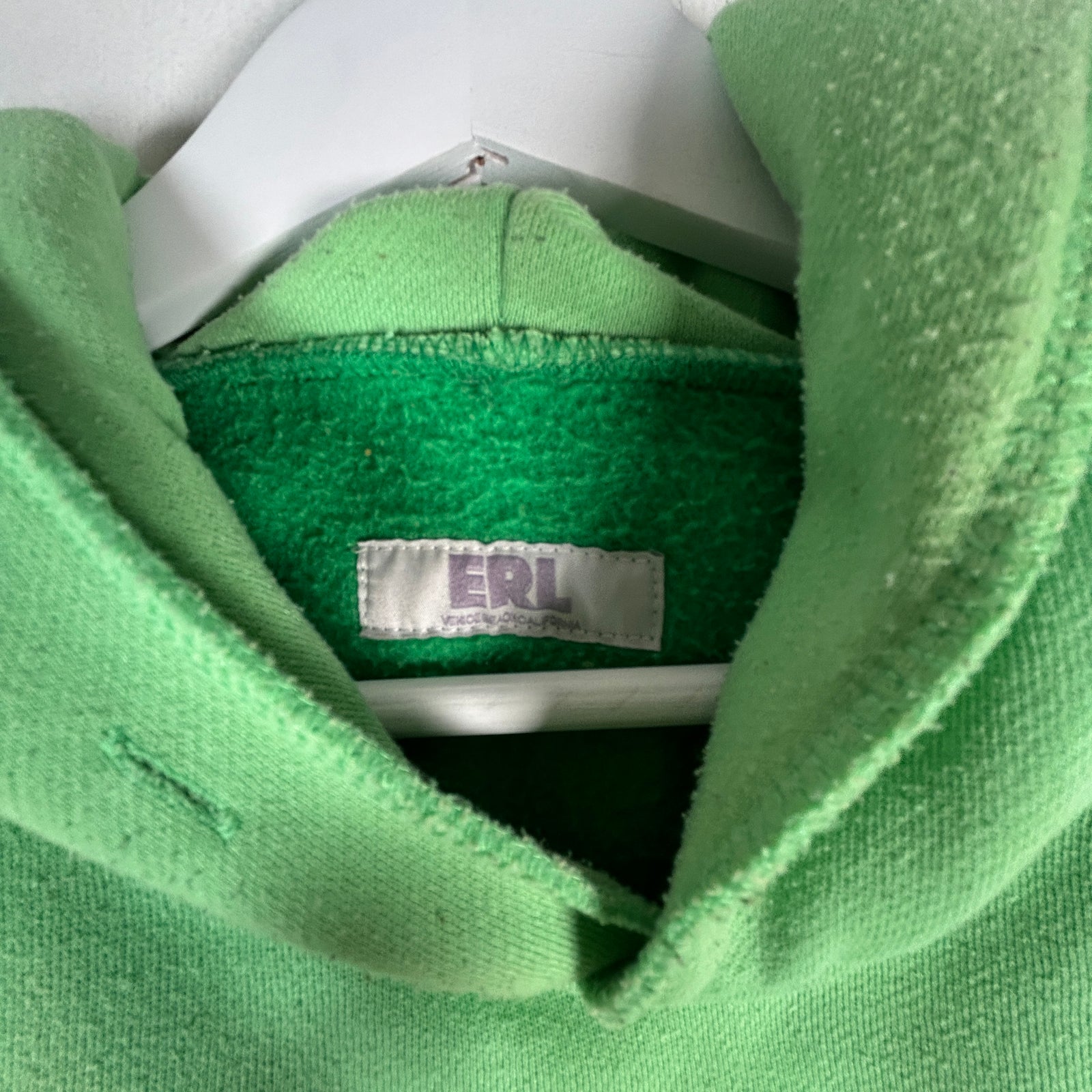 ERL Green 'Swirl' Hoodie Size XL