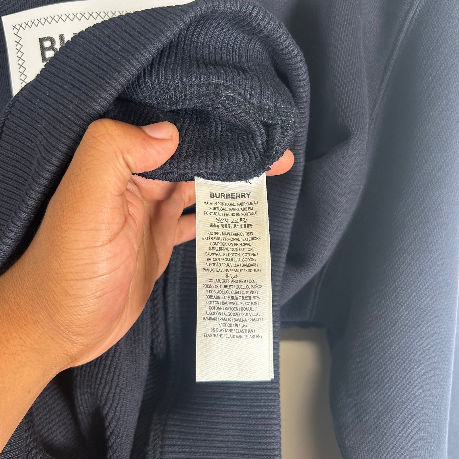 Burberry Navy Equestrian Knight Sweatshirt Size M