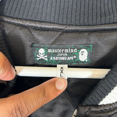 Bape x Mastermind Black Souvenir Jacket Size XXL