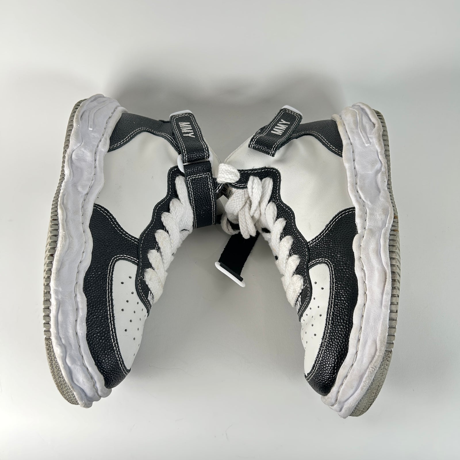 MMY Black/White High Tops Size 42
