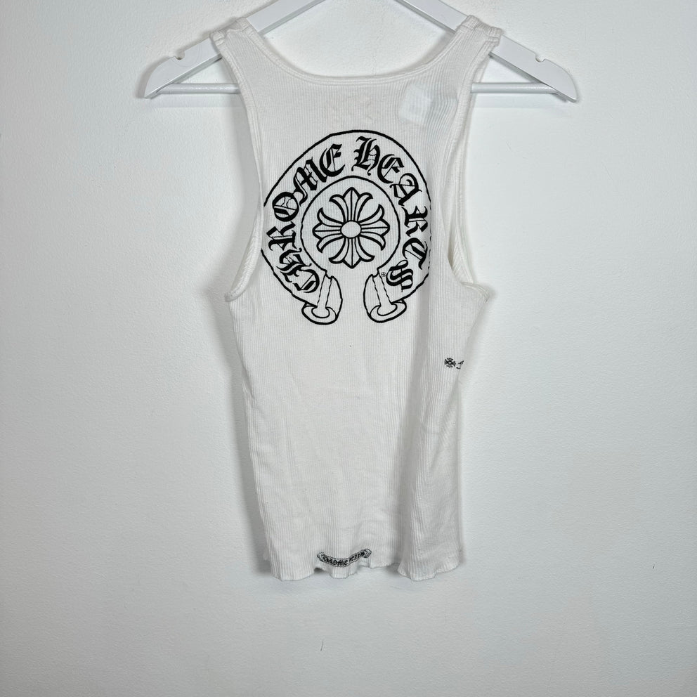 Chrome Hearts Horseshoe Ribbed Tank Top