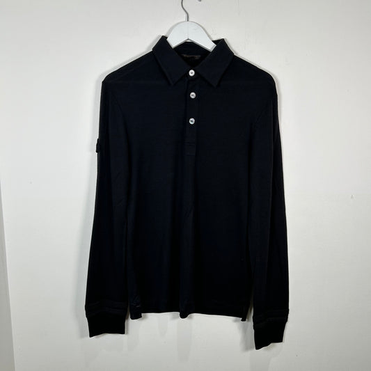 Louis Vuitton Knit 1/4 Button Polo Size S