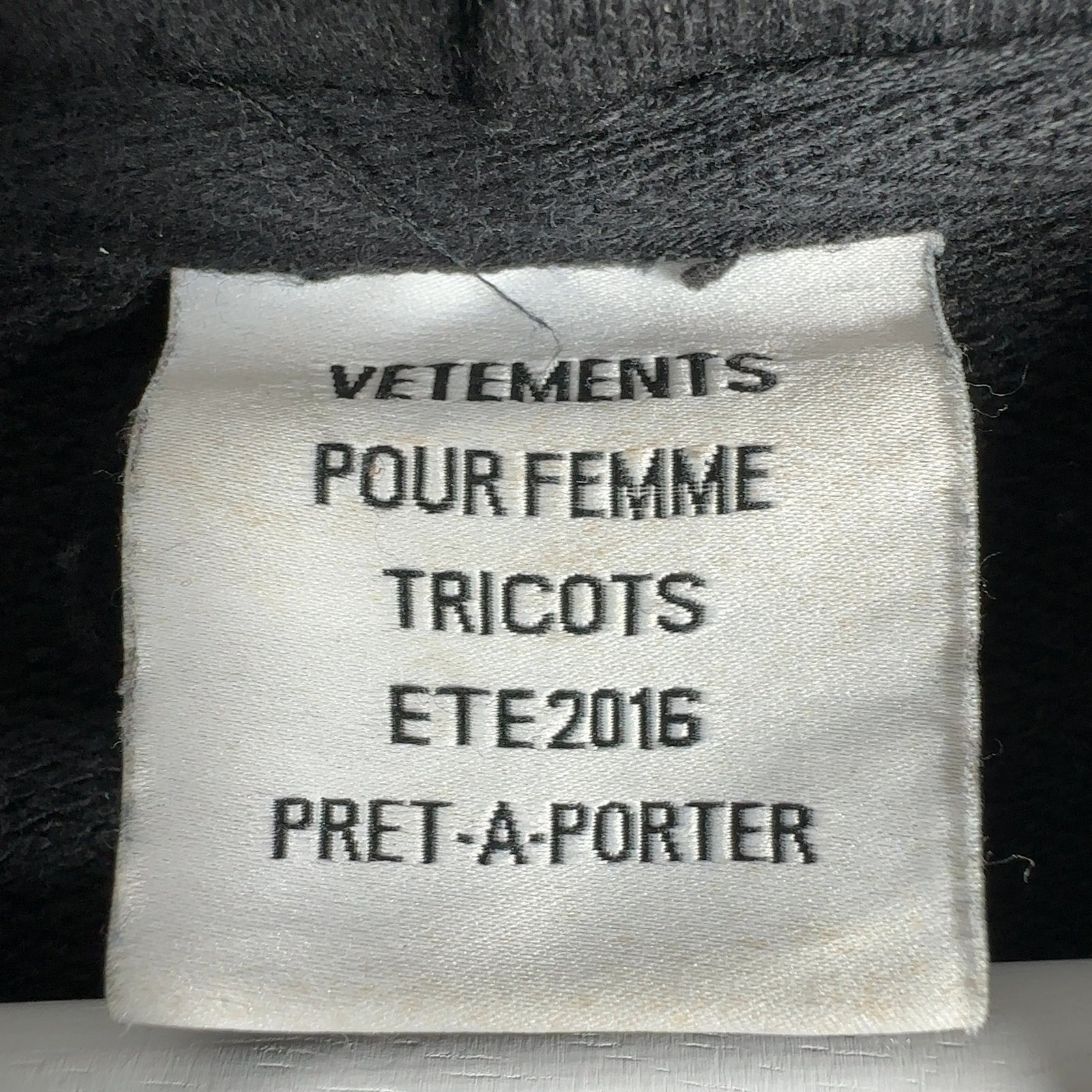 Vetements SS16 Titanic Coming Soon Hoodie