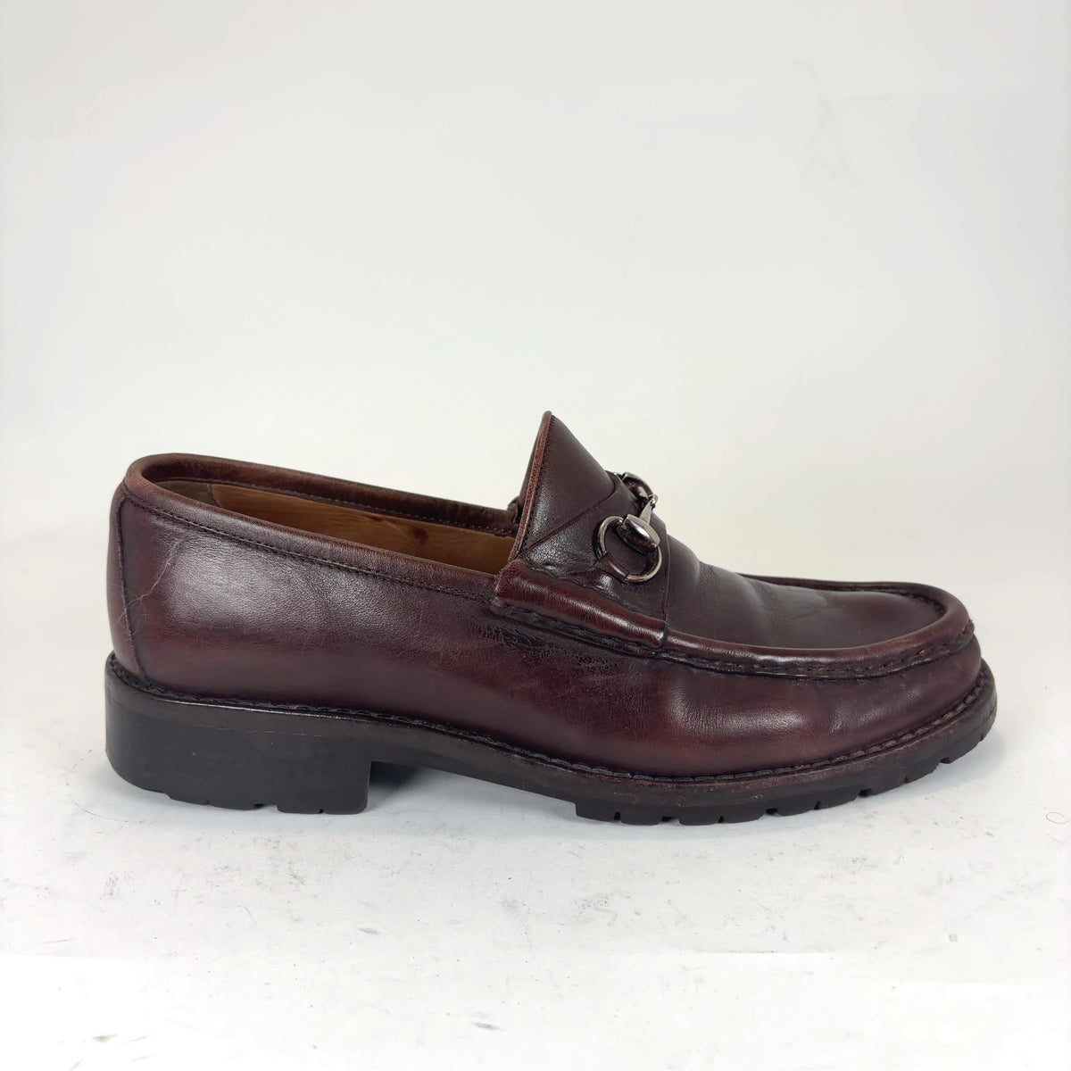 Gucci Horsebit Lug Brown Loafer