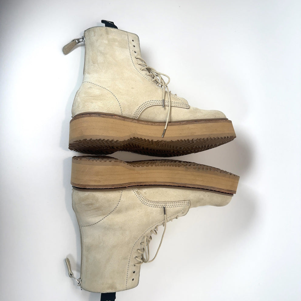 R13 Suede Combat Boots