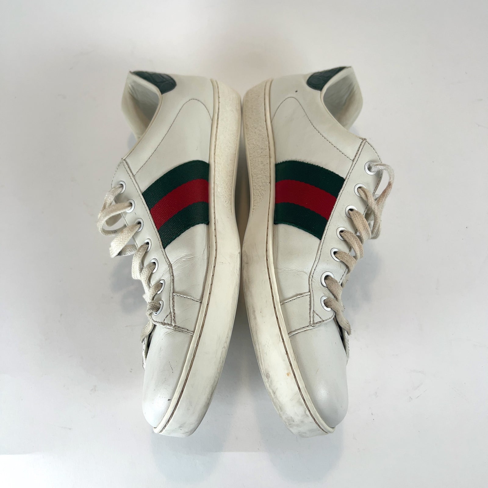Gucci Ace Web Stripe Lowtop Sneakers