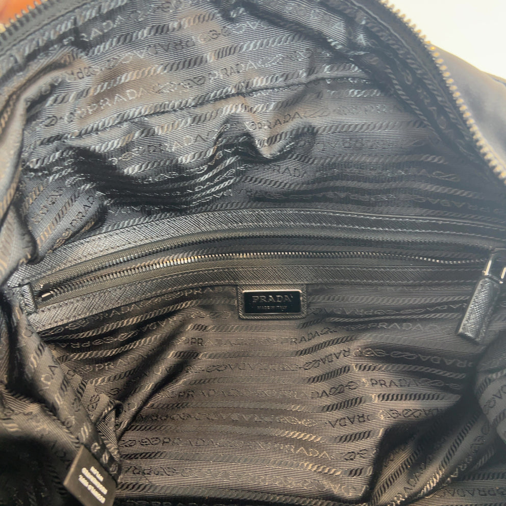 Prada Re-Nylon & Saffiano Leather Duffle Weekend Bag