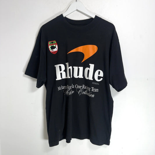 Rhude Black 'McLaren' Racing Graphic T-Shirt