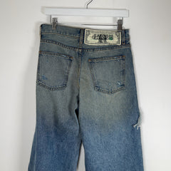 Satoshi Nakamoto 'Bressed To Be Stressed' Distressed Cash Jeans