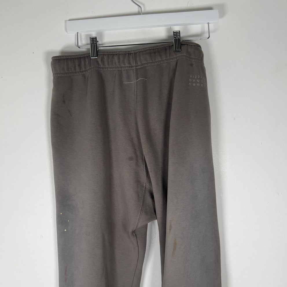 Maison Margiela Paint Splatter Grey Sweatpants Size M