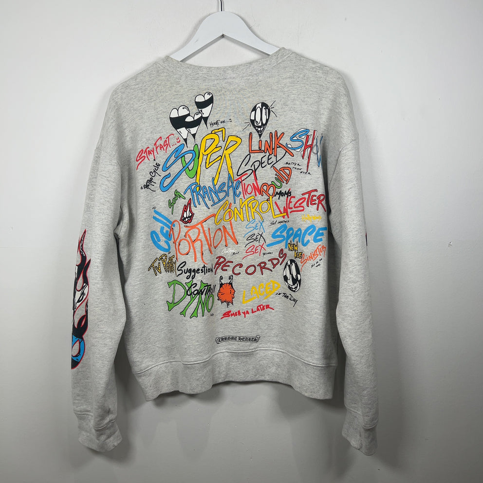 Chrome Hearts Matty Boy Flame Crewneck