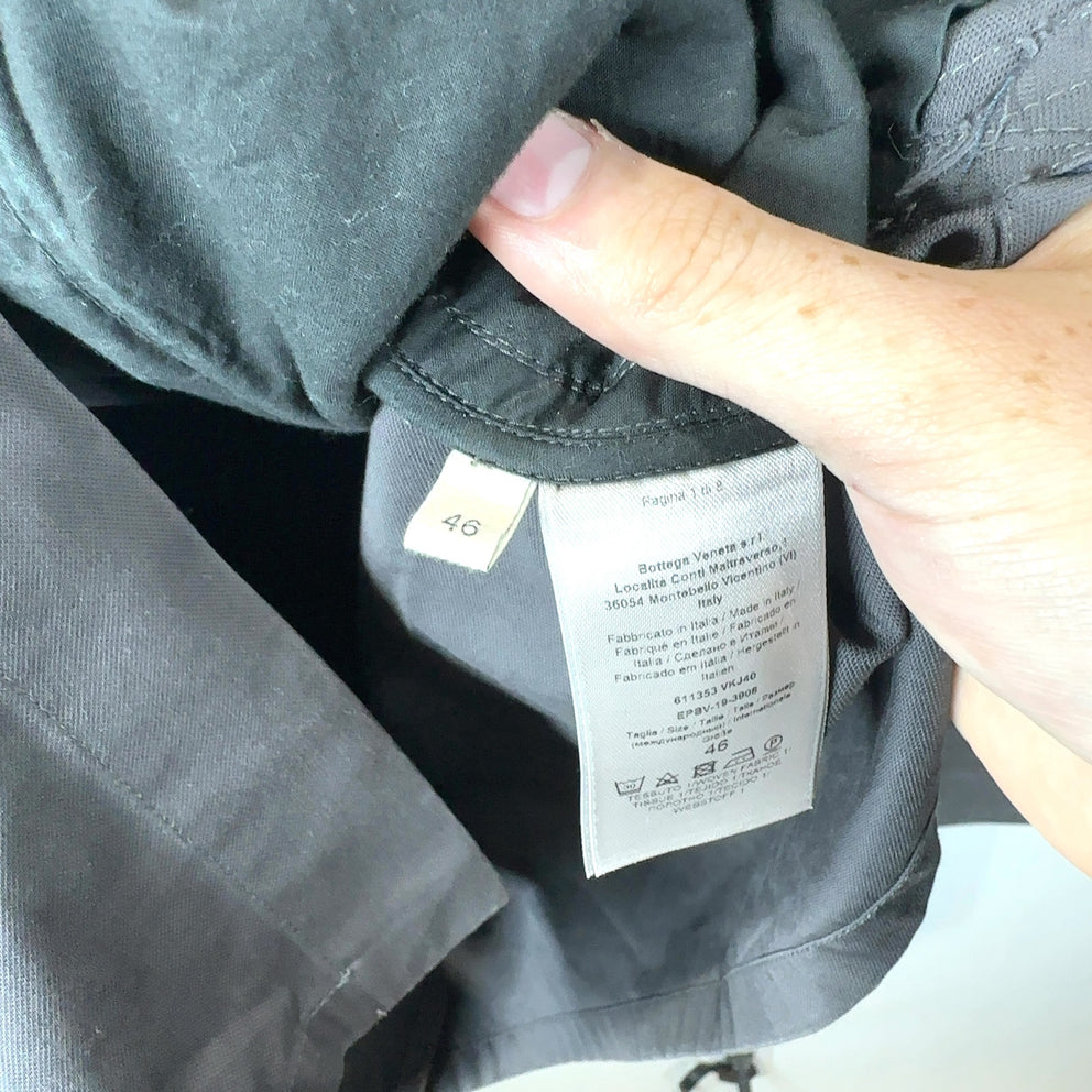 Bottega Veneta Multi-Pocket Military Patch Button-Up  Shirt