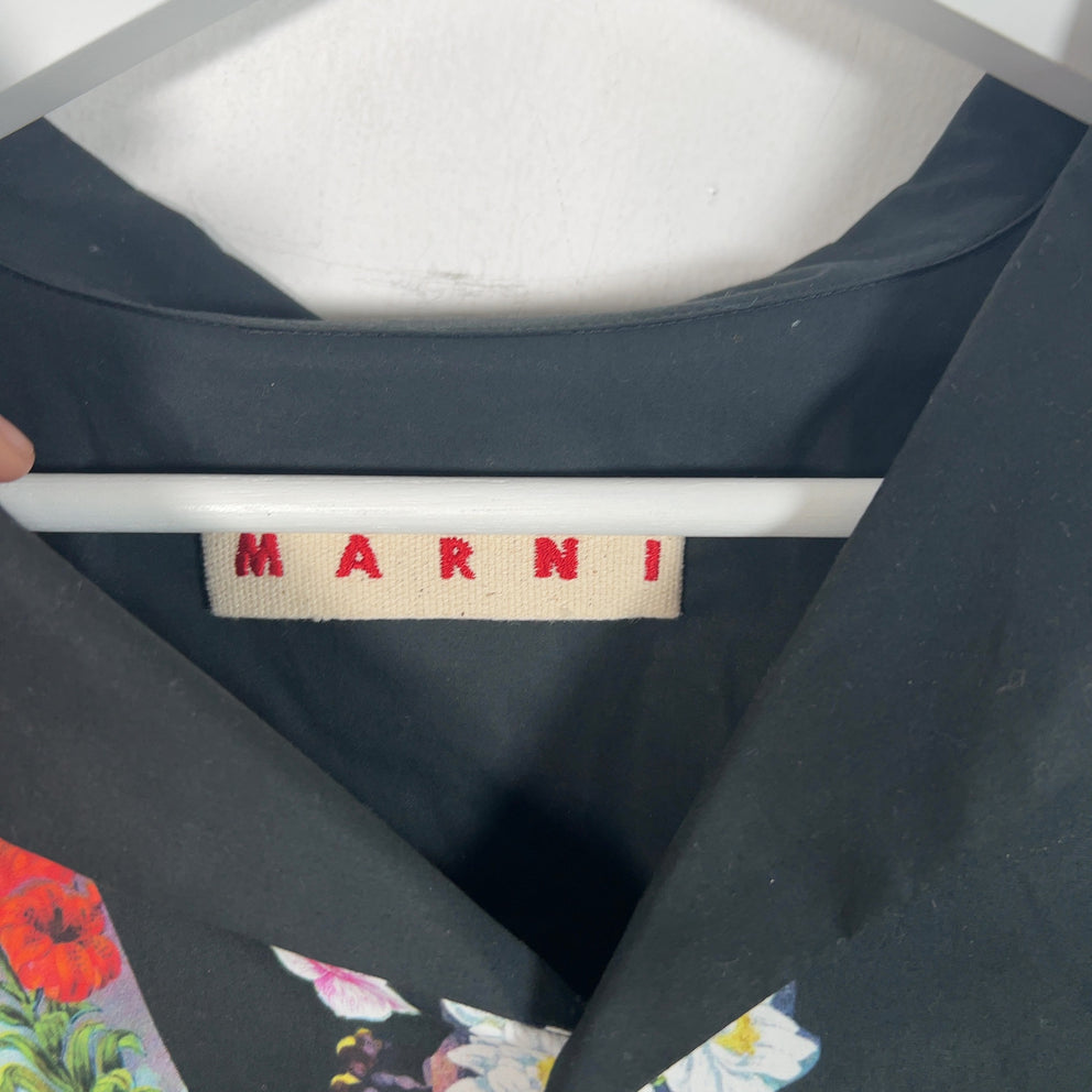 Marni All Over Flower Arrangement Print Shirt