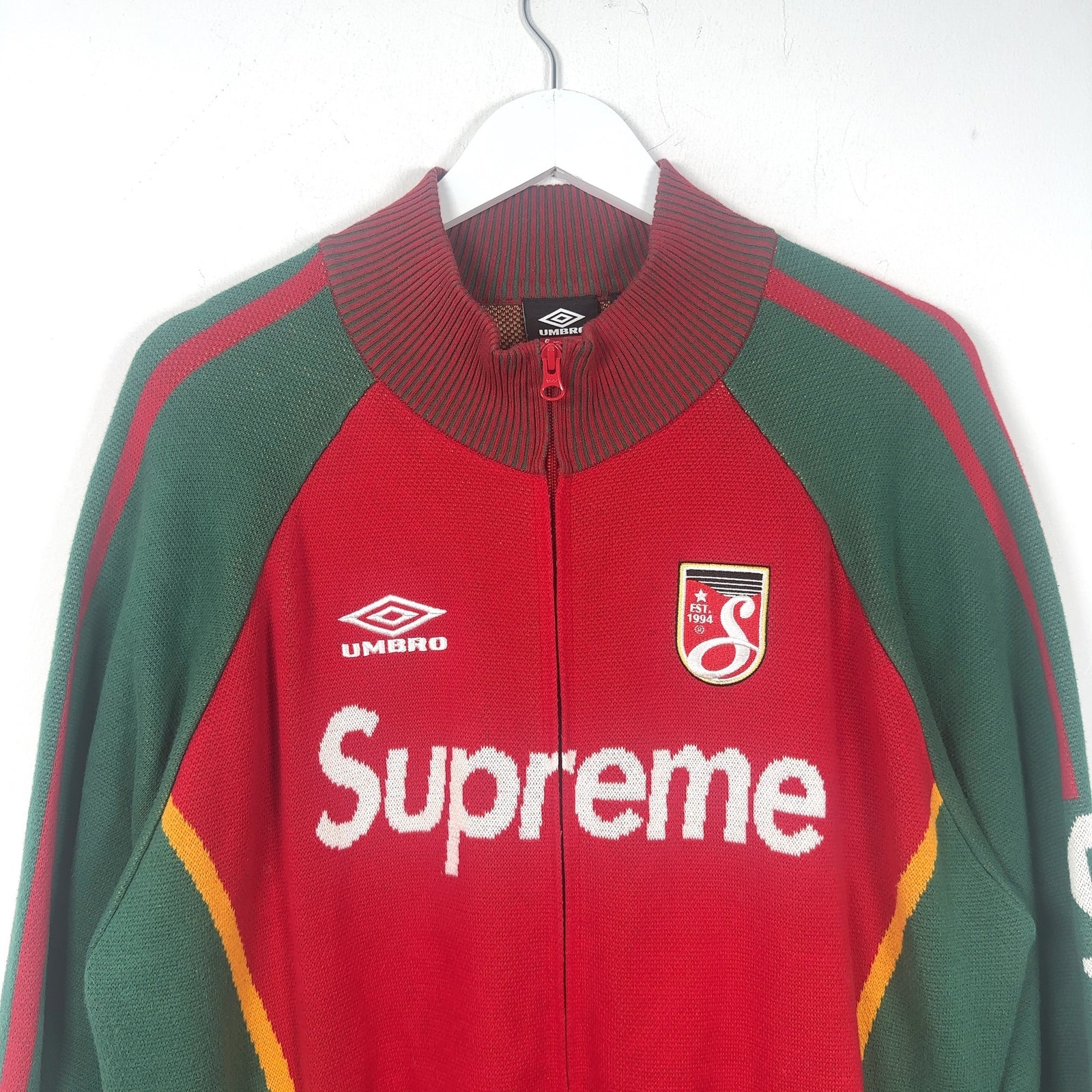 Supreme Umbro Logo Knit Zip-Up Sweater