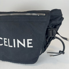 Celine Logo Nylon Trekking Messenger Bag