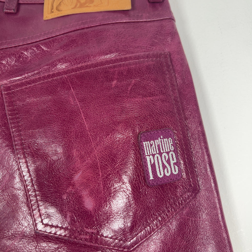 Martine Rose Leather Laced Pants