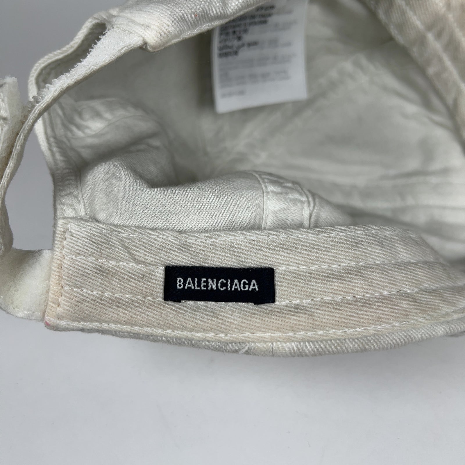 Balenciaga Icon BB Logo Distressed Hat