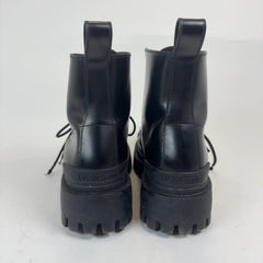 Balenciaga Black Leather Strike Boots