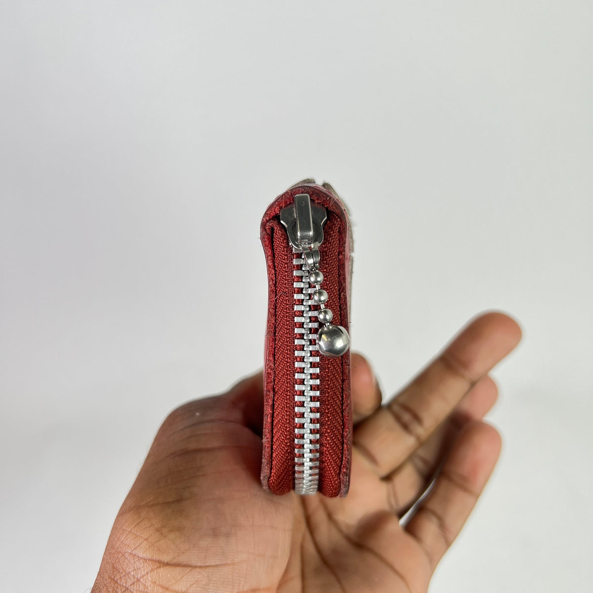 Kapital Red Leather Bone Wallet