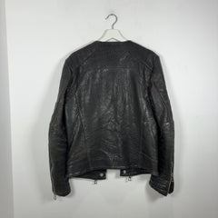 Balmain x HM AW15 Double Zip Leather Biker Jacket