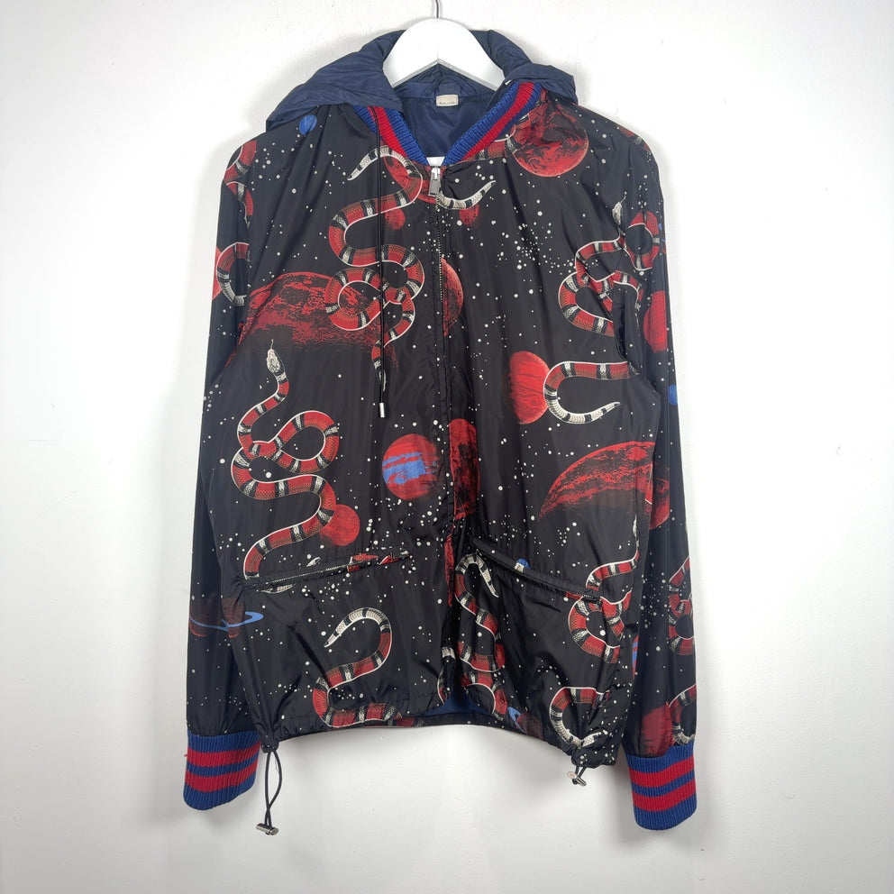 Gucci Space Snake Graphic Windbreaker Jacket