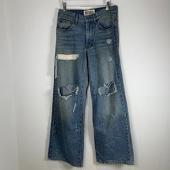 Satoshi Nakamoto 'Bressed To Be Stressed' Distressed Cash Jeans