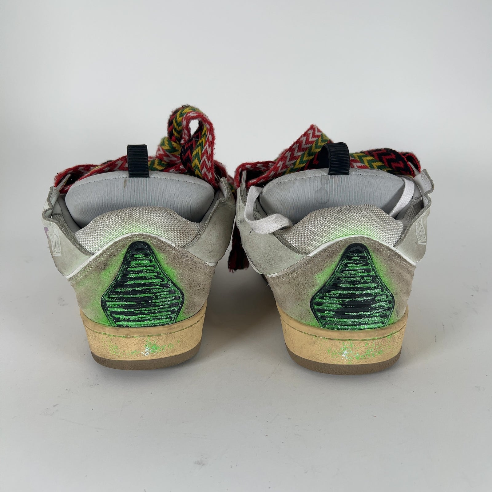 Lanvin x Gallery Dept Paint Splatter Curb Lowtop Sneakers Size 41