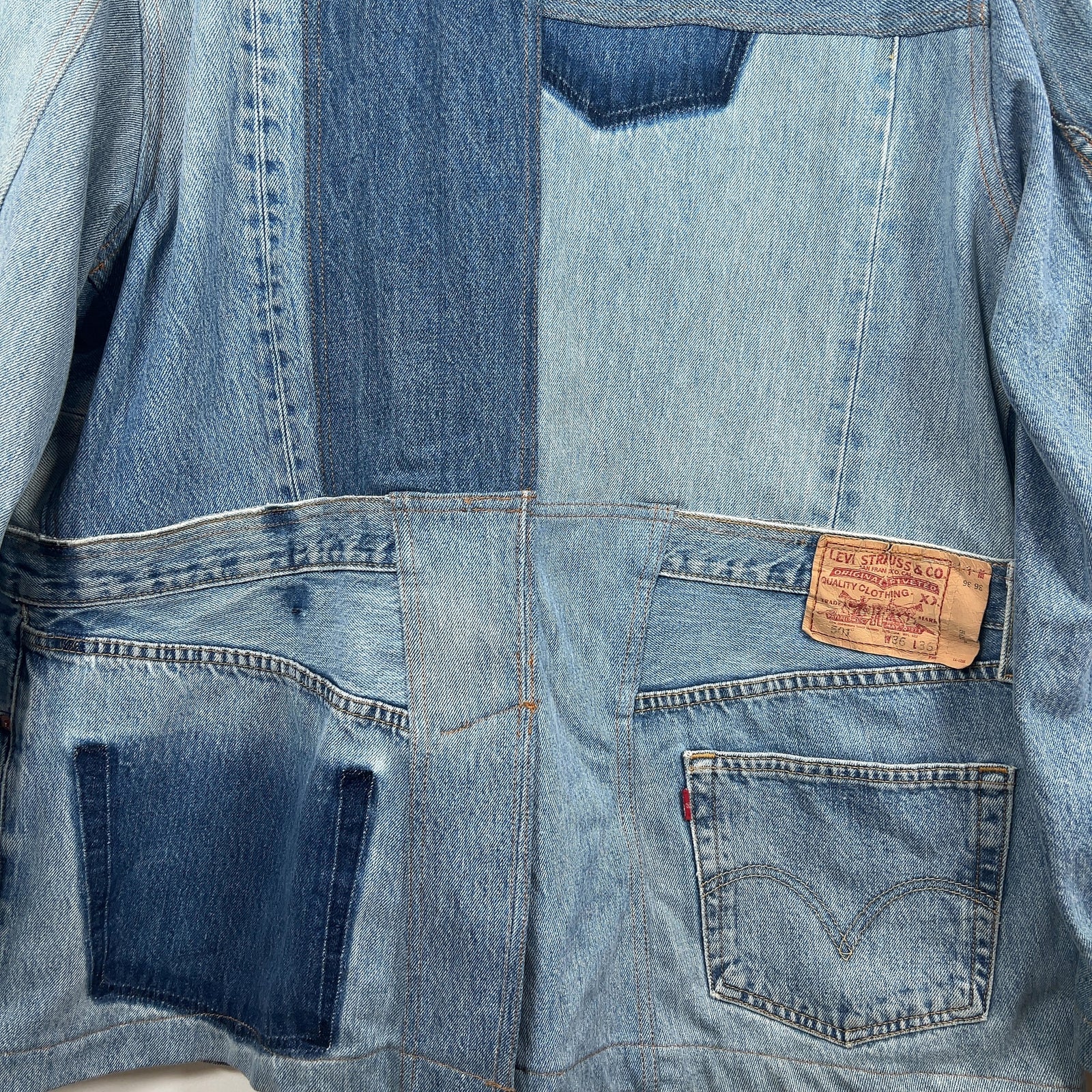 Needles Denim Patchwork Reconstructed Chore Jacket