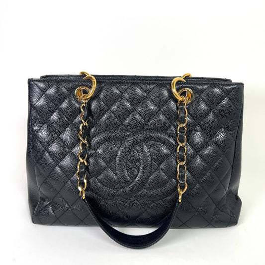 Chanel Cavier Quilted Grand Shopping Tote Bag