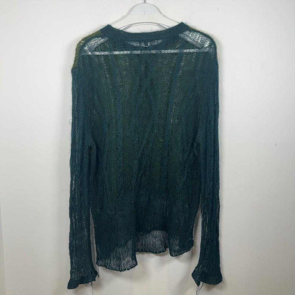 Ann Demeulemeester Distressed Mohair Sweater