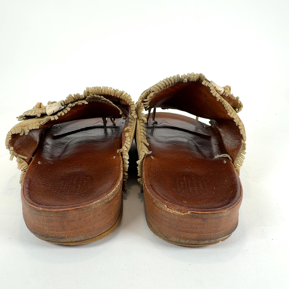 Visvim Suede Christo Shaman Fringed Sandals