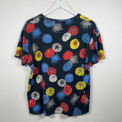 Raf Simons All-Over Flower Print Graphic T-Shirt
