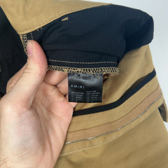 Amiri Khaki Logo Chino Shorts