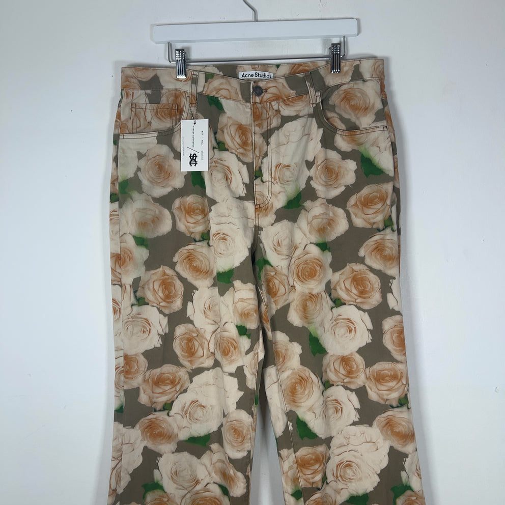 Acne Studios All Over Print Floral Pants